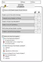 Vorschau - Arbeitsblätter - Bouldern Arbeitsblätter mit Fragen + Lösungen Sport Lesetext - Deckblatt