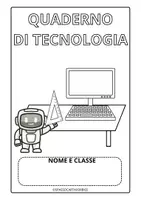 anteprima - Clipart / Immagini originali - COPERTINA PER QUADERNO DI TECNOLOGIA - Pagina di copertina