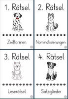 Vorschau - Arbeitsblätter - Escape Game Fit für Klasse 5 Deutsch Schulhund Hundeklasse - Seite 1