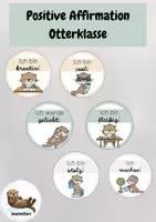 Vorschau - Anderer Materialtyp - Positive Affirmationskarten für deine Otterklasse - Deckblatt