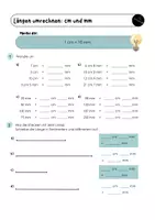 Vorschau - Arbeitsblätter - Materialpaket: Längen (4. Klasse): Stationsarbeit und Übungsblätter - Seite 1
