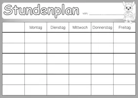 Vorschau - Bildkarten - Känguruklasse Tagestransparenz und Stundenplan - Seite 2