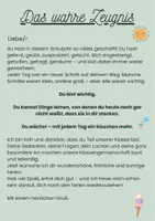 Vorschau - Anderer Materialtyp - Das wahre Zeugnis Grundschule - Deckblatt