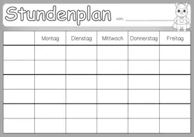 Vorschau - Bildkarten - Lamaklasse Tagestransparenz und Stundenplan - Seite 2
