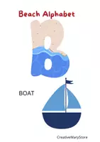 anteprima - Flashcard - Ocean Animals ABC Cards - Pagina 2