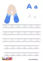 anteprima - Esercizi - Under the Sea Alphabet Tracing - Pagina 1