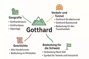 Vorschau - Arbeitsblätter - Arbeitsblätter zum Thema "Gotthard" + Lösung & MP3 + Mindmap + Infografik - Seite 2