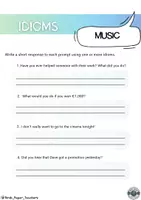 Vista previa - Hojas de trabajo - Music idioms worksheet (B2+) - página 2