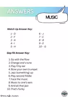 Vista previa - Hojas de trabajo - Music idioms worksheet (B2+) - página 3
