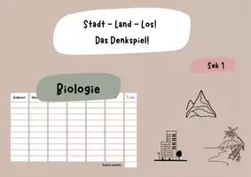 Vorschau - Arbeitsblätter - Materialpaket: Stadt-Land-Los Sek 1 - Seite 1