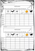 Vorschau - Arbeitsblätter - Who Likes What? Halloween | Englisch | Speaking & Partnerarbeit | Differenziertes Arbeitsblatt - Seite 3