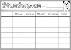 Vorschau - Bildkarten - Pandaklasse Tagestransparenz und Stundenplan - Seite 2