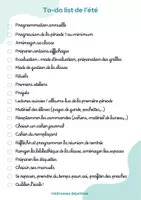 Aperçu - Outils du professeur - Professeur des écoles - To-do list de l'été - Page de couverture