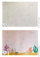 Vorschau - Mal- und Bastelvorlagen - Kunst im Sommer: Unterwasserwelt - Seite 2