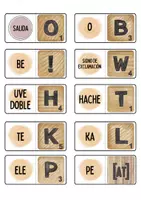 Vorschau - Spiele - 🎲 Domino 2 - El alfabeto español + Satzzeichen 🎲 - Seite 3