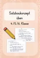 Vorschau - Arbeitsblätter - Satzbaukonzept üben - Deckblatt
