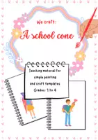 Vorschau - Arbeitsblätter - Printable First-Day School Cone Activity – Elementary Craft | Back-To-School - Deckblatt