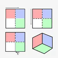 Vorschau - Mal- und Bastelvorlagen - 3D-Koordinatensystem zum Falten - Seite 3