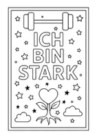 Vorschau - Mal- und Bastelvorlagen - Affirmationskarten zum Ausmalen 2.0 - Seite 2