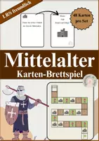 Vorschau - Spiele - Mittelalter Karten-Brettspiel - Interaktives Lernspiel | LRS-freunlich - Deckblatt
