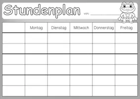 Vorschau - Bildkarten - Froschklasse Tagestransparenz und Stundenplan - Seite 2