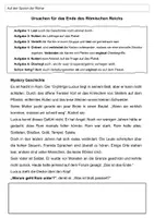 Vorschau - Arbeitsblätter - Mystery Untergang des Römischen Reichs - Deckblatt