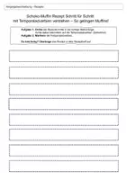 Vorschau - Arbeitsblätter - Arbeitsblatt Temporaladverbien - Reihenfolge in Rezepten - Deckblatt