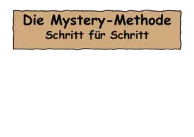 Vorschau - Präsentationen/Tafelbilder - Mytery Methode - Übersicht - Seite 1