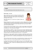 Vorschau - Arbeitsblätter - 01_Was bedeutete Familie? Arbeitsblatt - Deckblatt