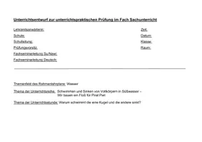 Vorschau - Stundenentwürfe - UPP Entwurf Sachunterricht Klasse 2 (Note 1) - Seite 2