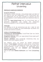 Vorschau - Arbeitsblätter - Schulanfang Partner Interviews Deutsch Grundschule Sek I DaZ - Seite 1