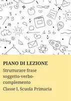 anteprima - Piani di lezione - Strutturare frase soggetto-verbo-complemento - Pagina di copertina