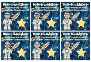 Vorschau - Bildkarten - Abschiedsgeschenk zum Schuljahresende: Leuchtsterne - Seite 3