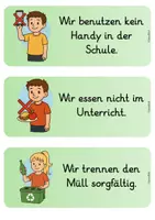 Vorschau - Poster - Klassenregeln - Gemeinsam läufts besser! Schilder mit Wochenziel - Seite 3