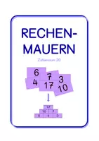 Vorschau - Stationenlernen - Rechenmauern ZR 20 - Deckblatt