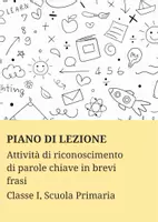anteprima - Piani di lezione - Attività di riconoscimento di parole chiave in brevi frasi - Pagina di copertina