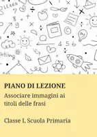 anteprima - Piani di lezione - Associare immagini ai titoli delle frasi - Pagina di copertina