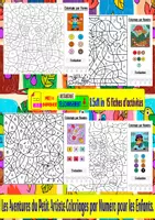 Aperçu - Feuilles d'exercices - Les Aventures du Petit Artiste - Coloriages par Numéro pour les Enfants - Page de couverture