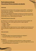 Vorschau - Arbeitsblätter - Sprachliche Mittel erkennen und deuten - Seite 1