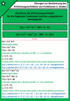 Vorschau - Arbeitsblätter - Krümmungsverhalten | Aufgaben + Lösung - günstig kaufen - Seite 2