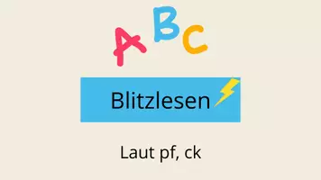 Vorschau - Präsentationen/Tafelbilder - Blitzlesen Klasse 1: Laut Pf und Ck - Seite 2