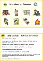 Vorschau - Unterrichtsreihen - Texte schreiben an Stationen, Deutsch Klasse 2, 3, DaZ, Geschichten, Aufsatz, Vorgangsbeschreibung (Sommer) - Seite 1