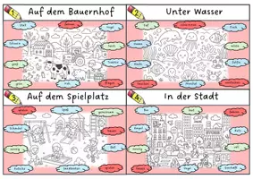 Vorschau - Arbeitsblätter - Freies Schreiben zu 8 Wimmelbildern - Seite 3