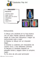 Vista previa - Hojas de trabajo - Calabazas Pop Art en la clase de Arte - página 1