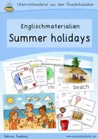 Vorschau - Unterrichtsreihen - Summer holidays (Englisch, Grundschule, Sommer/Ferien) - Deckblatt