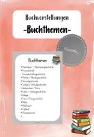 Vorschau - Arbeitsblätter - Buchvorstellungen: Lesen im Deutschunterricht - Seite 1