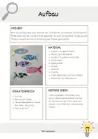 Vorschau - Unterrichtsreihen - Kunstprojekt: Recycling Collage-Fische - Seite 1