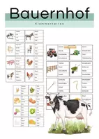 Vorschau - Stationenlernen - Klammerkarten - Bauernhof - Deckblatt