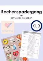 Vorschau - Arbeitsblätter - Rechenspaziergang 1x1 - Deckblatt
