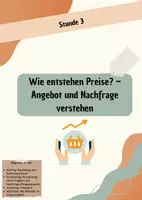 Vorschau - Stundenentwürfe - Wie entstehen Preise? - Gruppenpuzzle - Deckblatt